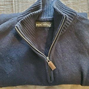 J.Crew Mercantile Men's 1/4 Zip Cotton Blend Knit